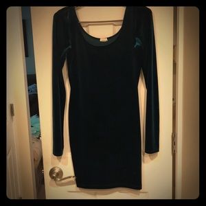 Rampage Velvety Blue Dress